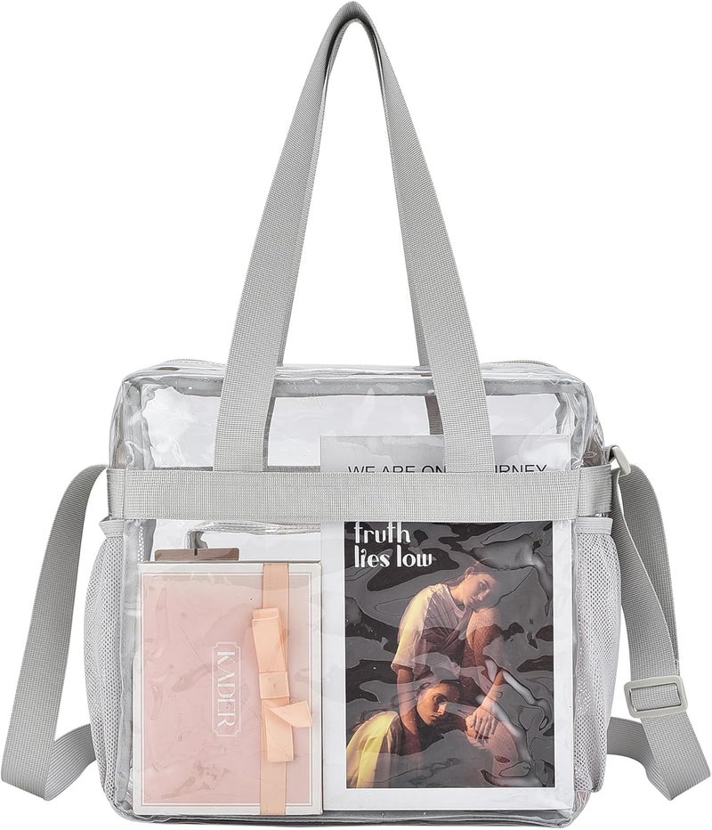 Busiuw Clear Bag for Stadium Events 12x12x6, Clear Bag Clear Tote Bag with Reinforced Straps for Sporting Events Travel - Image 3